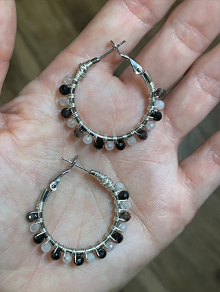 Rainbow Tigers Eye Earrings
